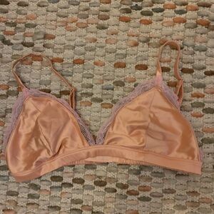 Parade silk and lace bralette